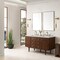 James Martin Vanities Amberly 60in Double Vanity, Mid-Century Walnut w/ 3 CM Eternal Jasmine Pearl Top 670-V60D-WLT-3EJP - alternate 4